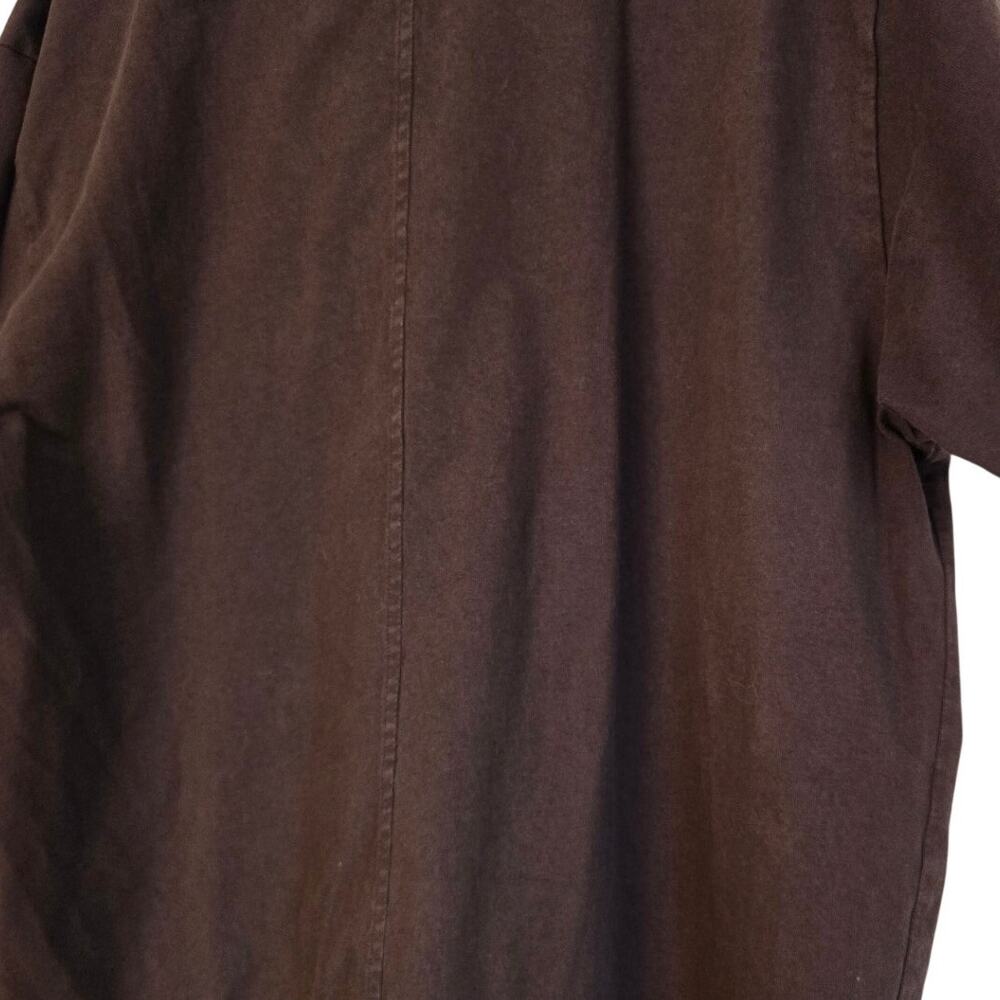 Madewell Minimalist Faded Dark Brown Crewneck T‑Shirt Relaxed Boxy Fit Women’s L - Picture 3 of 8